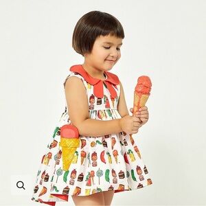 The Very Hungry Caterpillar Print Baby Dress